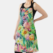 Succulent plant en cactus tuinpatroon schort (Insitu)