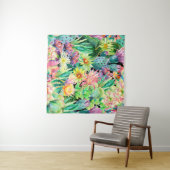 Succulent plant en cactus tuinpatroon wandkleed (In Situ (horizontaal))