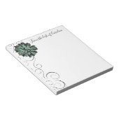 Succulent Plant Gepersonaliseerd Notitieblok (Schuin)