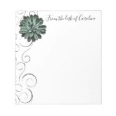 Succulent Plant Gepersonaliseerd Notitieblok (Voorkant)