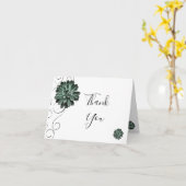 Succulent Plant Hartelijk dank Kaart (Gele Bloem)