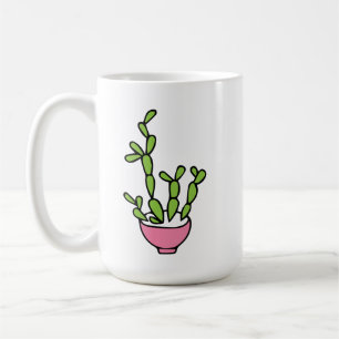 Succulent Plant in Roze Planter Koffiemok