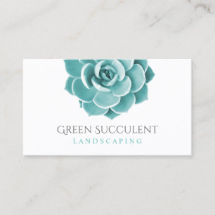 Succulent Plant Landscaping Service Garden Visitekaartje