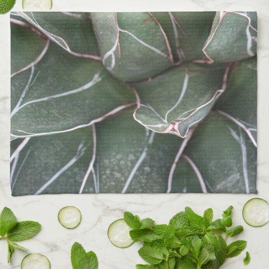 Succulent Plant Photo Tea Towel Theedoek (Gevouwen)