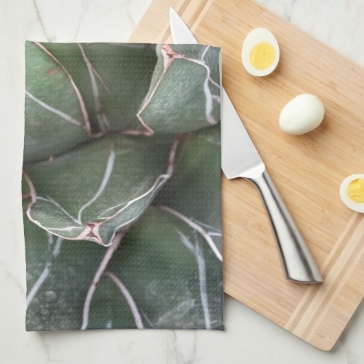 Succulent Plant Photo Tea Towel Theedoek (Quarter Fold)