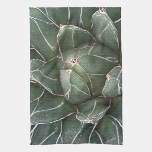 Succulent Plant Photo Tea Towel Theedoek (Verticaal)