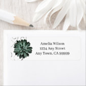 Succulent Plant Return Address Label (Insitu)