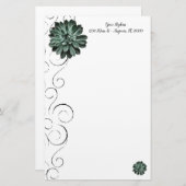 Succulent Plant - Speciaal bankwezen Briefpapier (Voorkant / Achterkant)