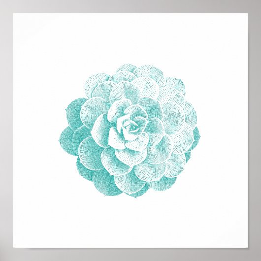 Succulent Plant Spring Garden Poster (Voorkant)