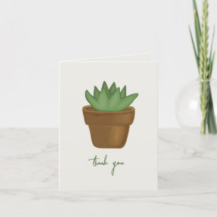 Succulent Planten bedankje Bedankkaart
