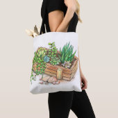 Succulent Planter Box Tote Bag (Dichtbij)