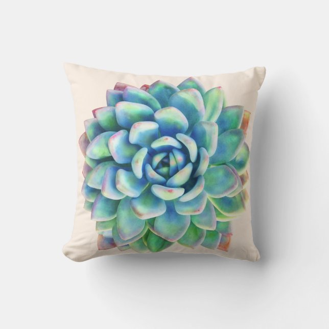 Succulent Print decorative kussen (Voorkant)