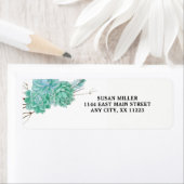 Succulent return address label 3961 (Insitu)