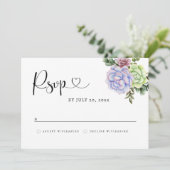 Succulent RSVP Card Save The Date (Staand voorkant)