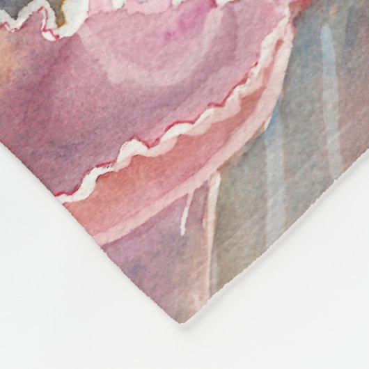 Succulent Ruffled Echeveria Fleece Blanket (Hoek)