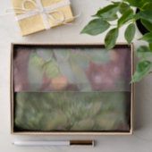 Succulent Rustic Green Country Waterverf Tissuepapier (Geschenk)