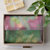 Succulent Rustic Green Pink Waterverf Ontkoppeling Tissuepapier (Geschenk)