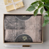 Succulent Rustisch Vintage Groene Botanische Ontvl Tissuepapier (Geschenk)