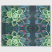 Succulent schilderij inpakpapier (Vlak)