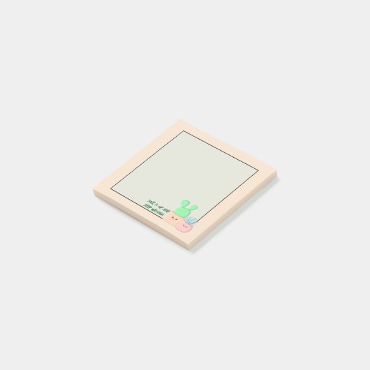 Succulent Scribbles: Pastel Sticky Notes (Schuin)