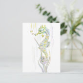 Succulent Seahorse Briefkaart (Staand voorkant)