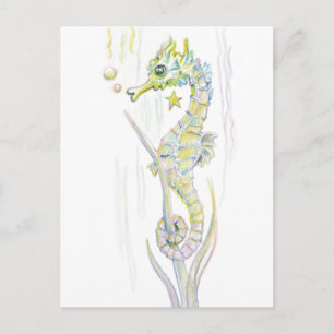 Succulent Seahorse Briefkaart