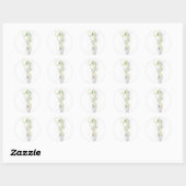 Succulent Seahorse Ronde Sticker (Vel)