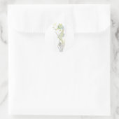 Succulent Seahorse Ronde Sticker (Tas)