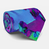 Succulent Sedum Flowers in Blauwgroen, magenta en  Stropdas (Opgerold)