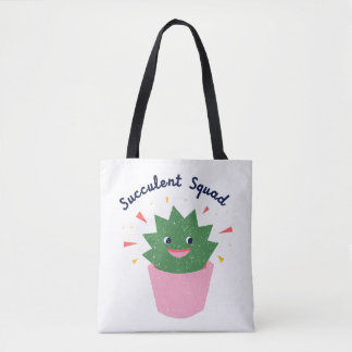 succulent squad tote bag