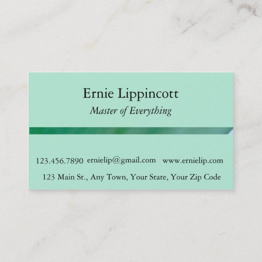 Succulent Swirl Visitekaartje (Achterkant)