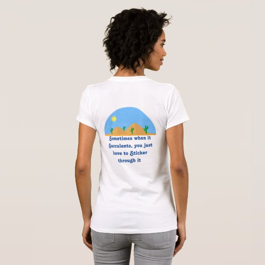 Succulent T-shirt (Achterkant volledig)