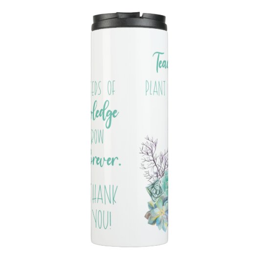 Succulent Teachers Plant the Seeds of Knowledge Thermosbeker (Achterkant)