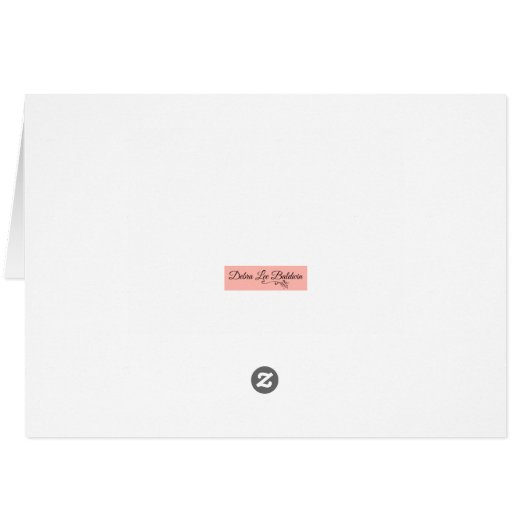 Succulent tegen wenskaart (Achterkant Horizontaal)