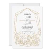 Succulent Terrarium bruiloft uitnodiging