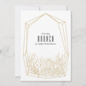 Succulent Terrarium Brunch/partijuitnodiging Kaart (Achterkant)