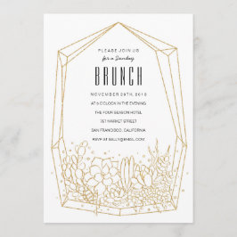 Succulent Terrarium Brunch/partijuitnodiging Kaart
