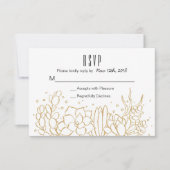 Succulent Terrarium Wedding RSVP Card (Voorkant)