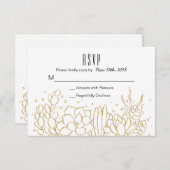 Succulent Terrarium Wedding RSVP Card (Voorkant / Achterkant)
