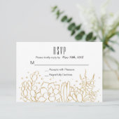 Succulent Terrarium Wedding RSVP Card Kaartje (Staand voorkant)