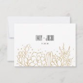 Succulent Terrarium Wedding RSVP Card Kaartje (Achterkant)