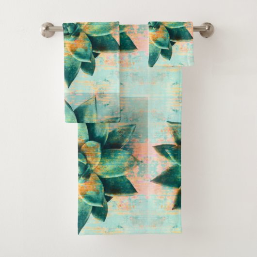 Succulent Towel Set Bad Handdoek (Insitu)