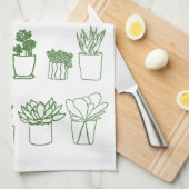 Succulent Towel Theedoek (Quarter Fold)