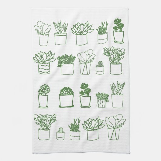Succulent Towel Theedoek (Verticaal)
