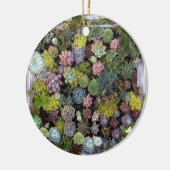 Succulent tuinontwerp keramisch ornament (Links)