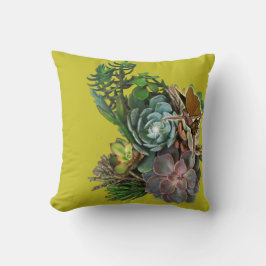 Succulent tuinontwerp kussen