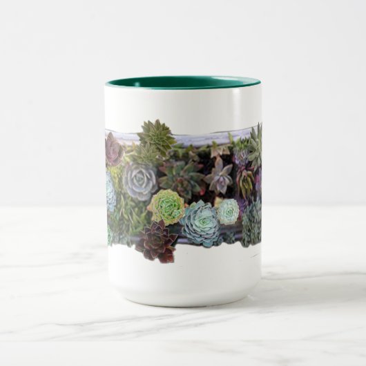 Succulent tuinontwerp mok (Midden)