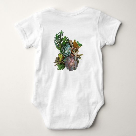 Succulent tuinontwerp romper (Achterkant)