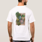 Succulent tuinontwerp t-shirt (Achterkant)