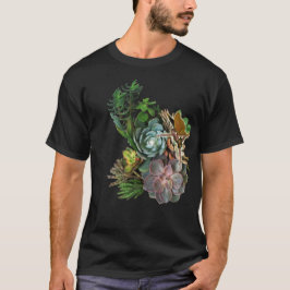 Succulent tuinontwerp t-shirt